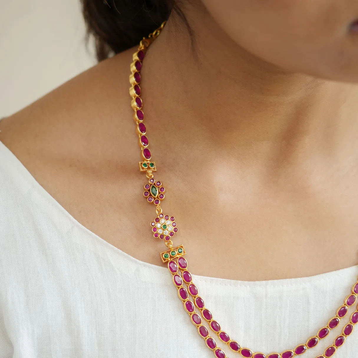 Smasher Red Stone Necklace