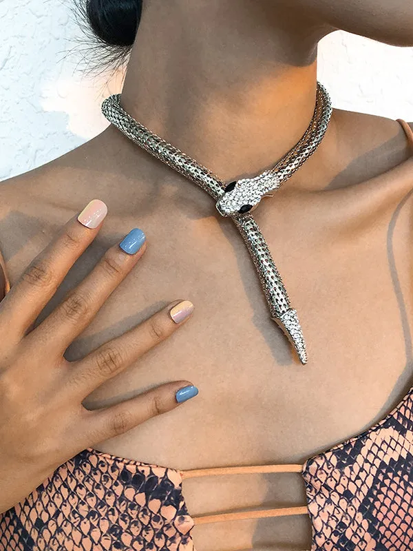 Snake Shape Stylish Selection Necklaces Accessories