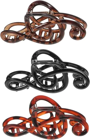 SOIMISS 3pcs Elegant Music Non Slip Jaw Clamps for Thick Thin Hair Stylish Accessories for Music Lovers Lightweight Comfortable Wear
