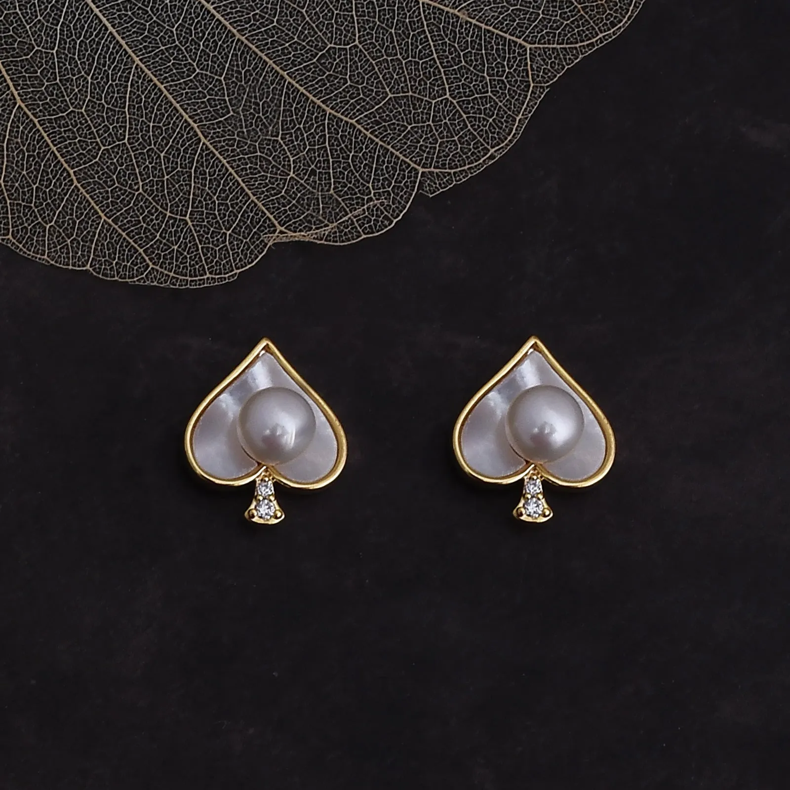 Spade Fashionable Stud Earrings