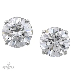 Spectra Fine Jewelry 2.01ct Total Round Diamond Stud Earrings