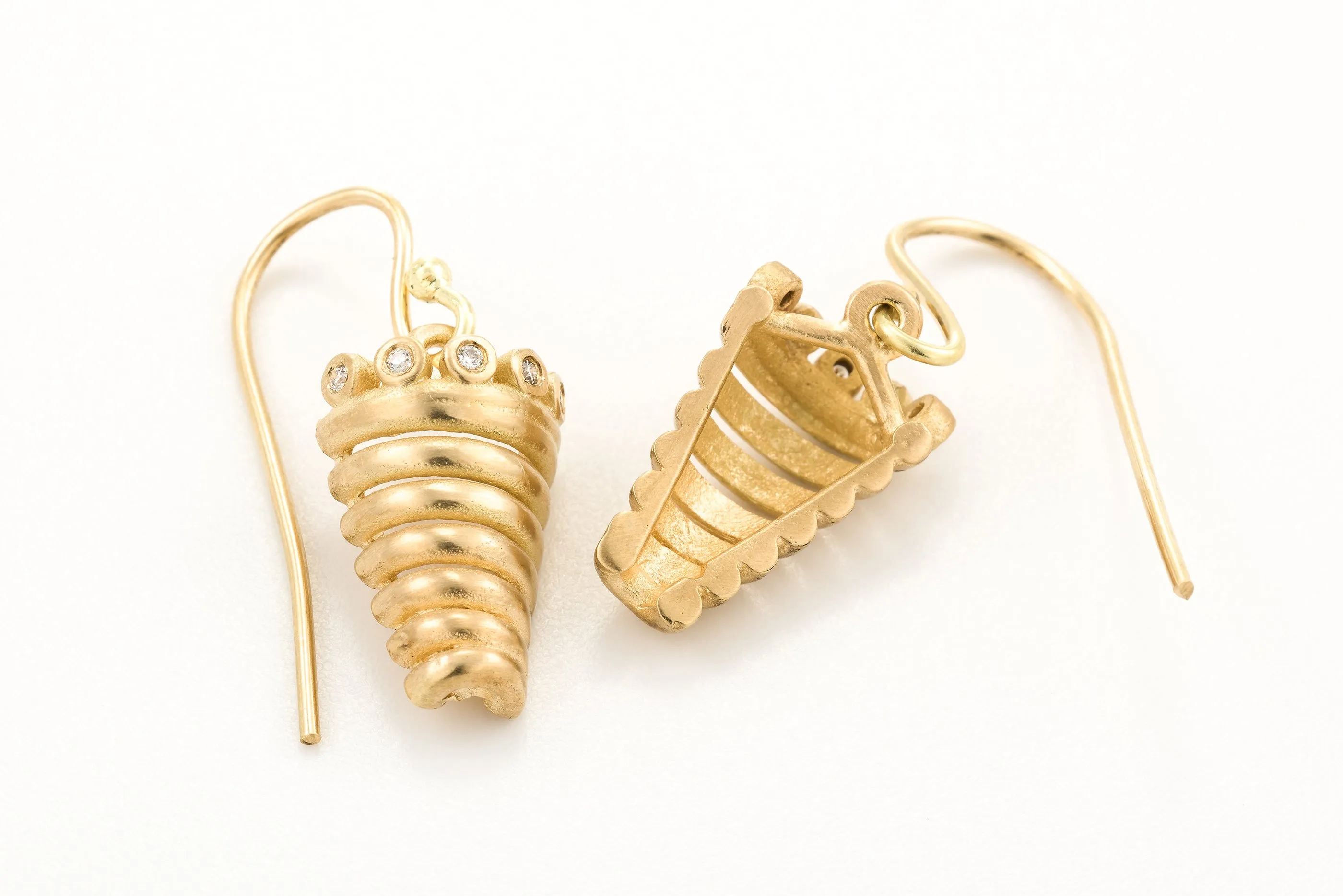 Spiral Diamonds Earrings