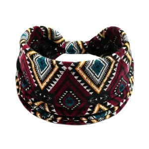 Sports Headband Elastic Headwear Girls Knotted Headband Headwear Elastic Wicking Wide Running Hair Band Non Slip Headbands