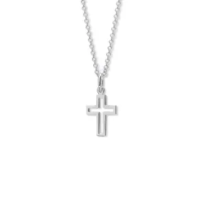 St Thomas Medium Cross Pendant Silver