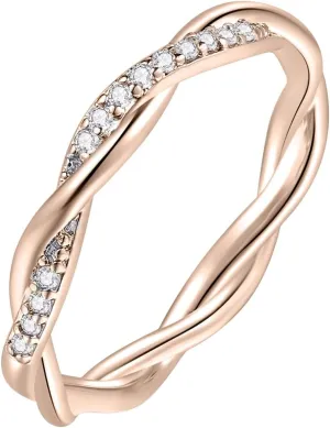 Stackable Engagement Rings for Women,925 Sterling Silver Twisted Rope CZ Statement Wedding Bands Anniversary Jewelry Gifts