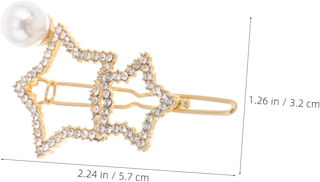 Star Hair Clips with Rhinestones and Accents Elegant Hair for Weddings and Everyday Wear Easy