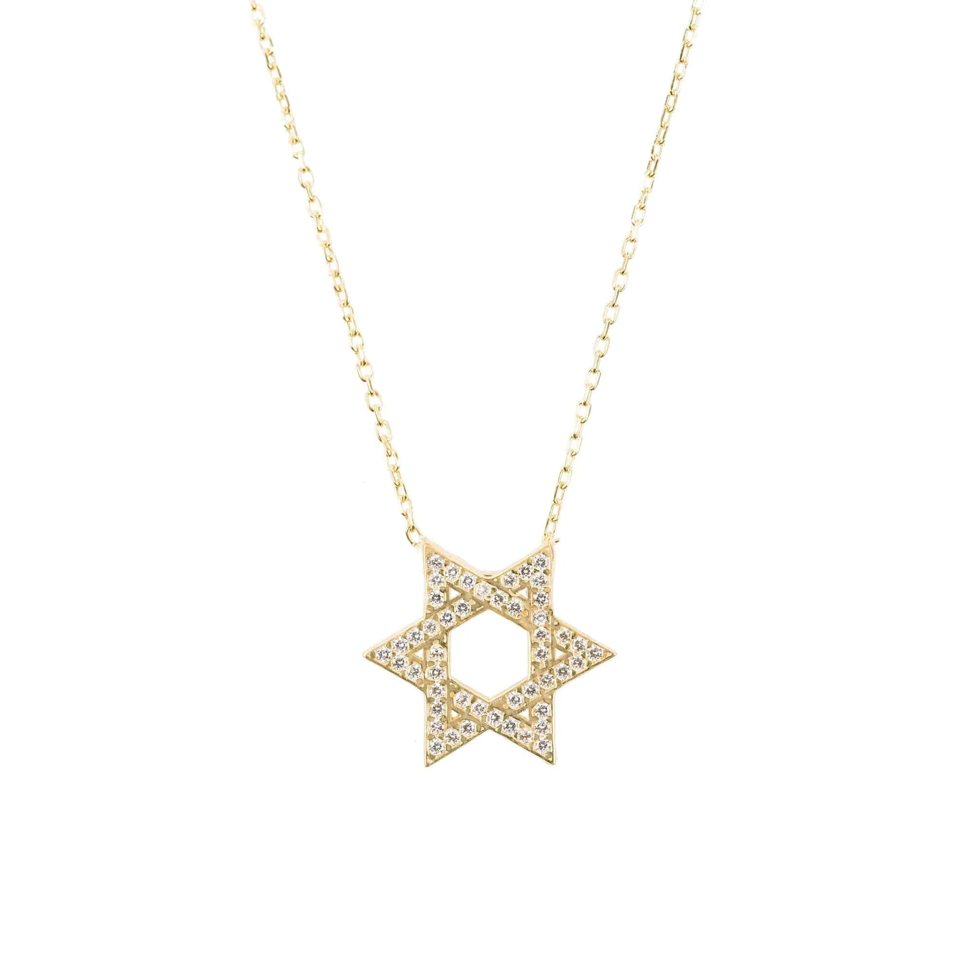 Star of David Necklace Dipped in Rose Gold