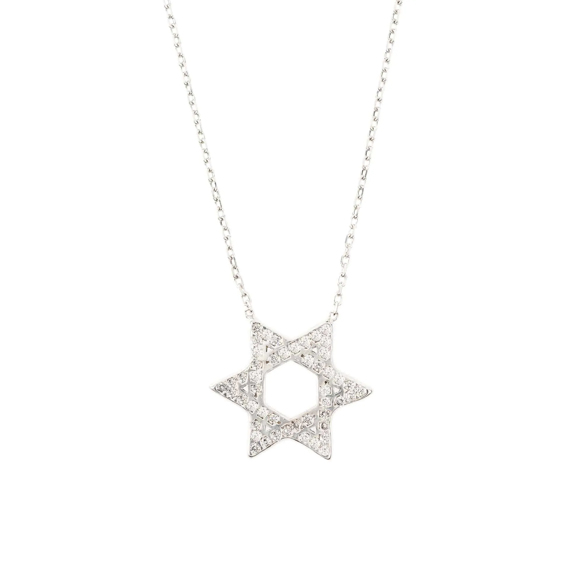 Star of David Necklace Dipped in Rose Gold