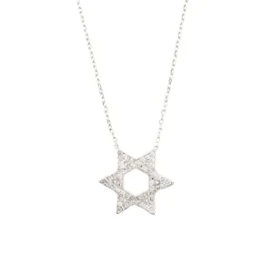 Star of David Necklace Dipped in Rose Gold