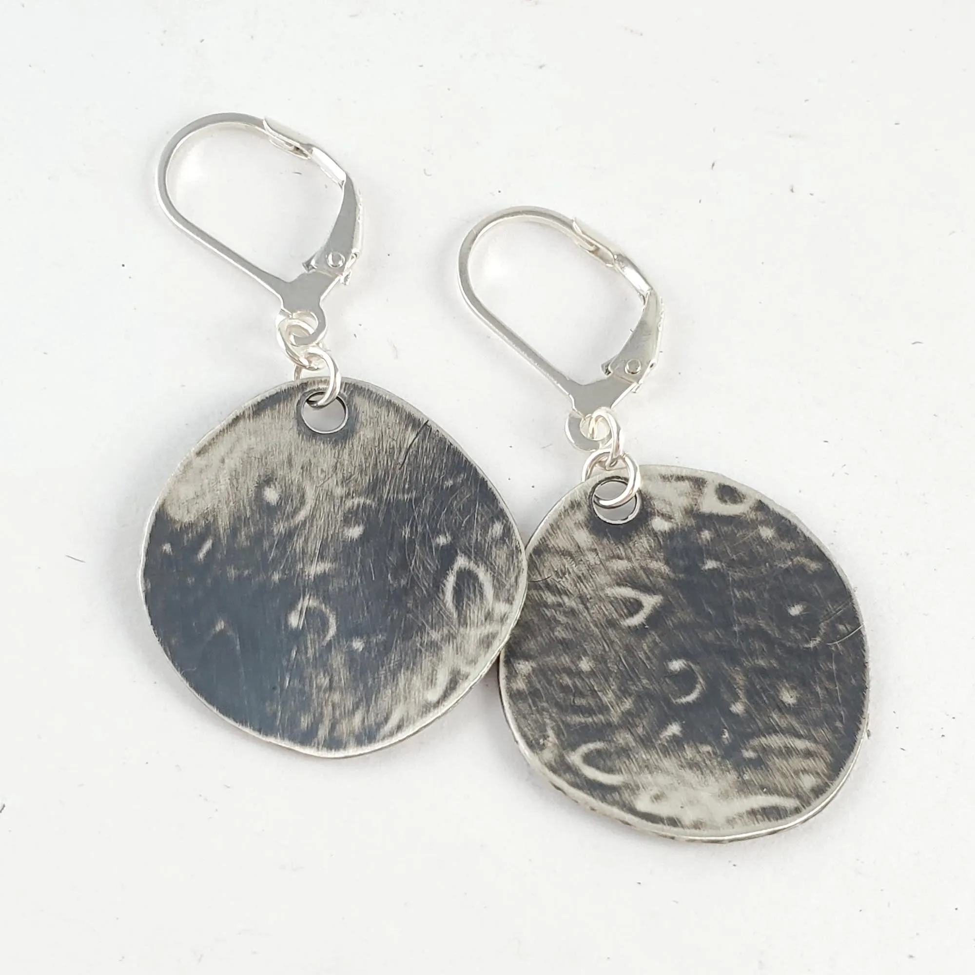 Sterling & Coin Silver Eco Chic Textured Earrings