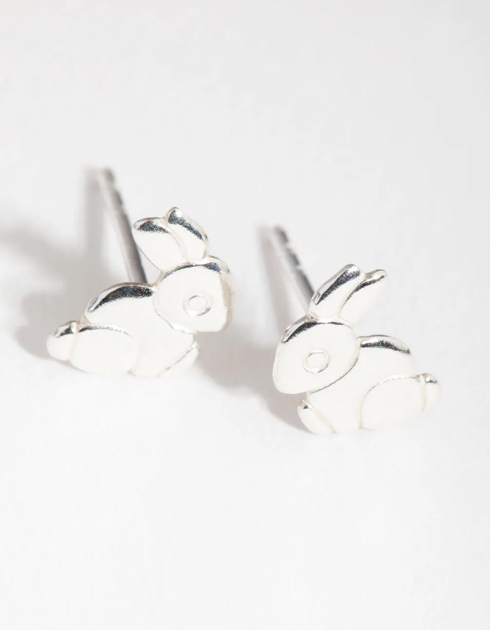Sterling Silver Mini Bunny Stud Earrings