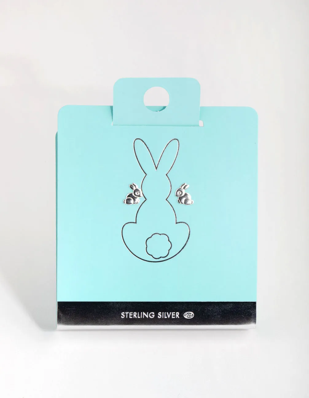 Sterling Silver Mini Bunny Stud Earrings