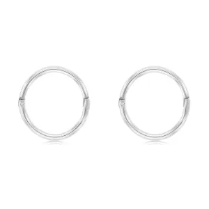 Sterling Silver Plain 11mm Sleeper Earrings