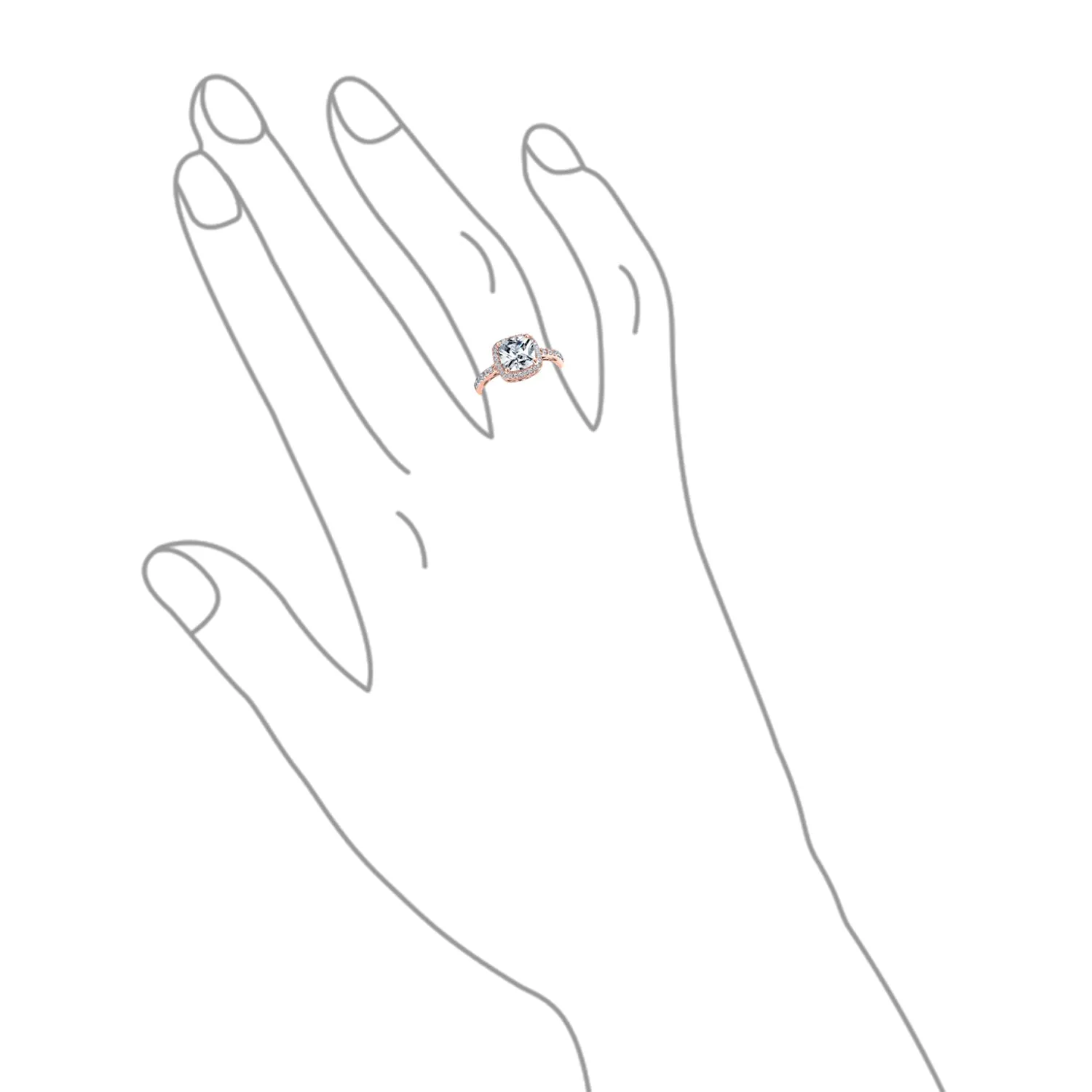 Stunning 3-6CT Radiant Cut Engagement Ring Set, Sterling Silver, CZ Halo Design