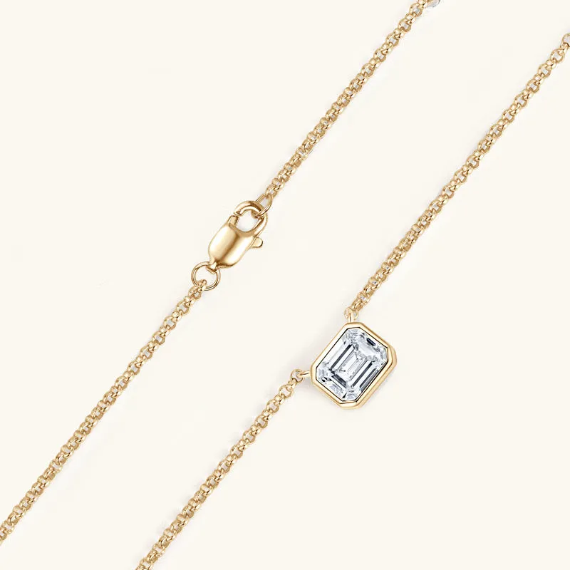 Stylish 1ct Suaque Moissanite Necklace