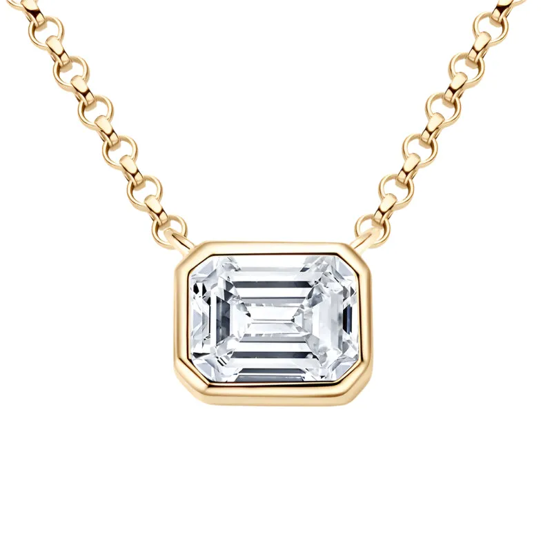 Stylish 1ct Suaque Moissanite Necklace