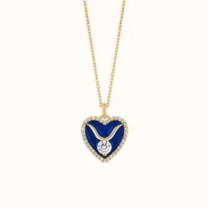 Stylish Enamel Heart Pendant