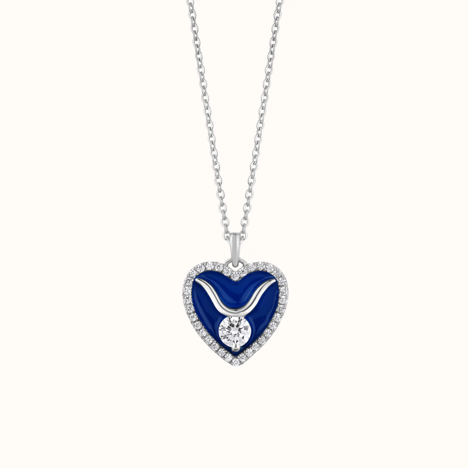 Stylish Enamel Heart Pendant