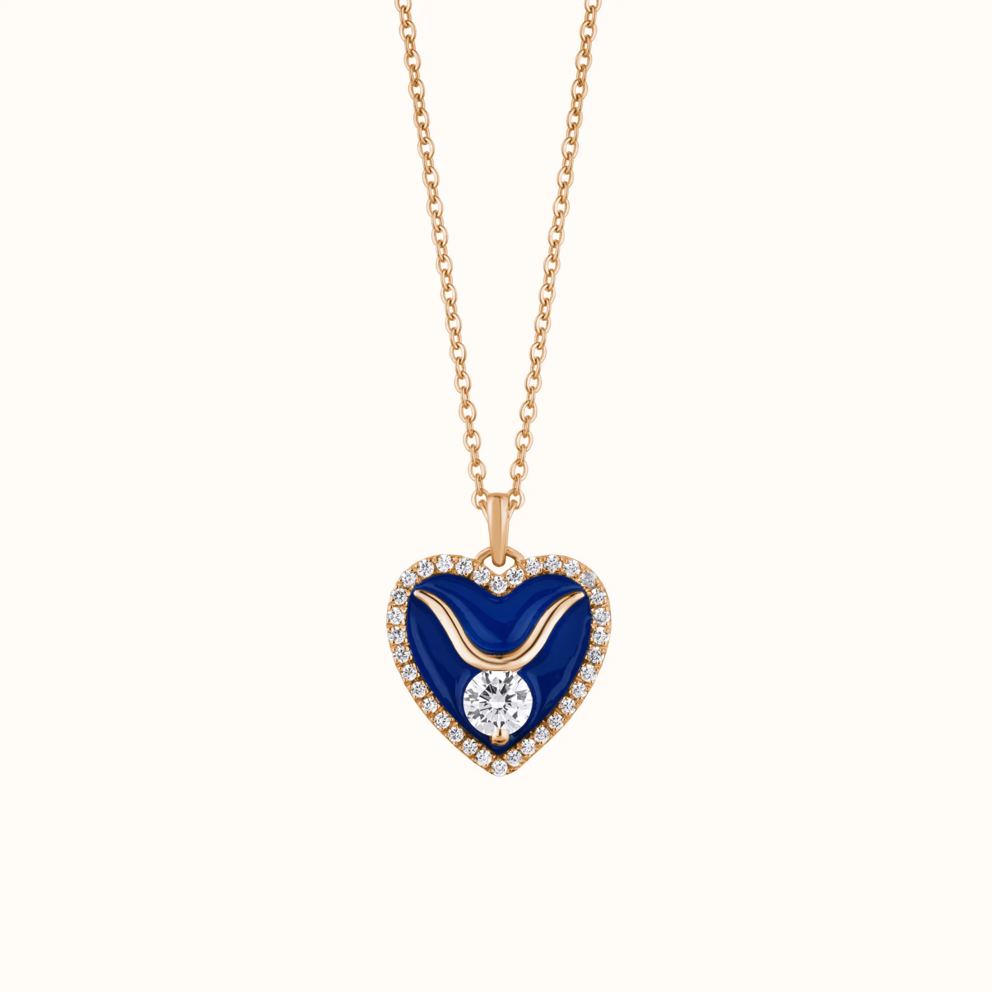 Stylish Enamel Heart Pendant