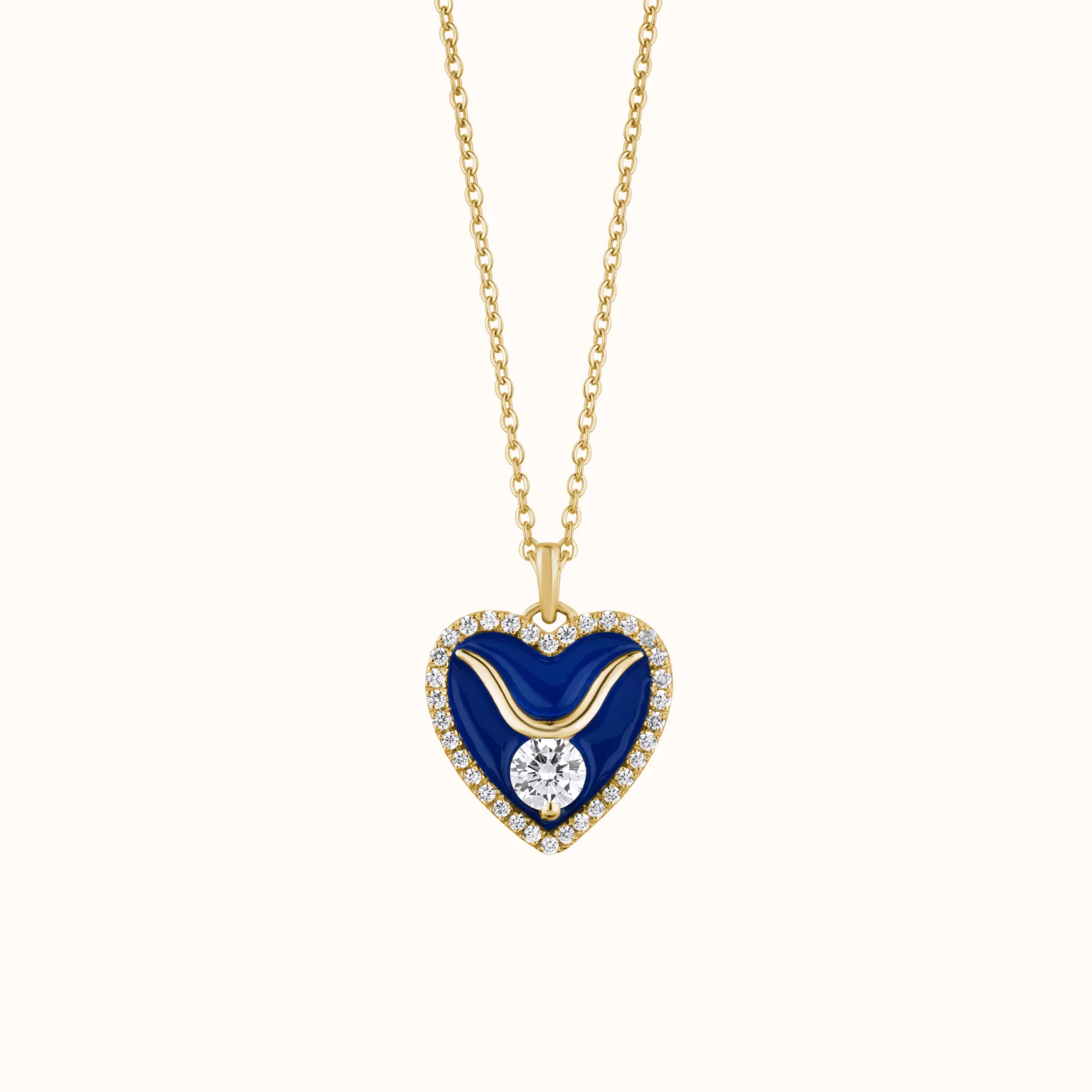 Stylish Enamel Heart Pendant