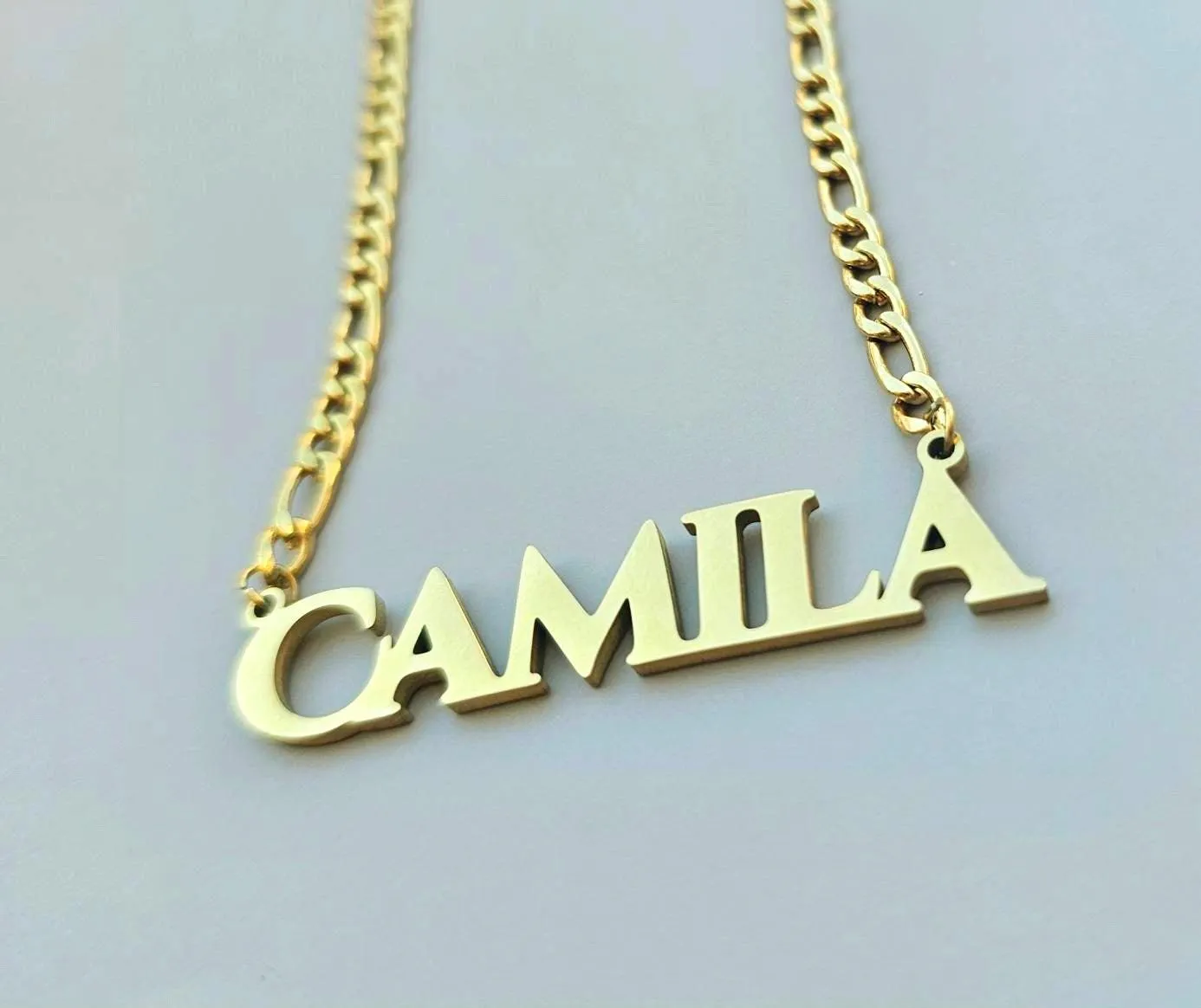 Stylish Solid Letters Name Necklace