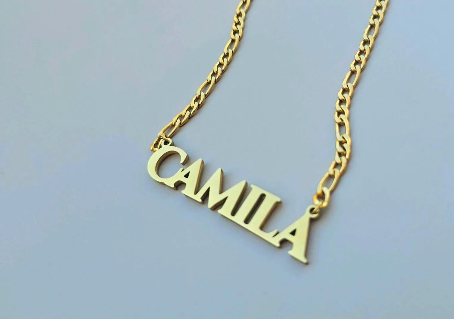 Stylish Solid Letters Name Necklace