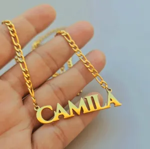 Stylish Solid Letters Name Necklace
