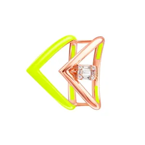 Sukar Ring Neon Yellow Ceramic Enamel