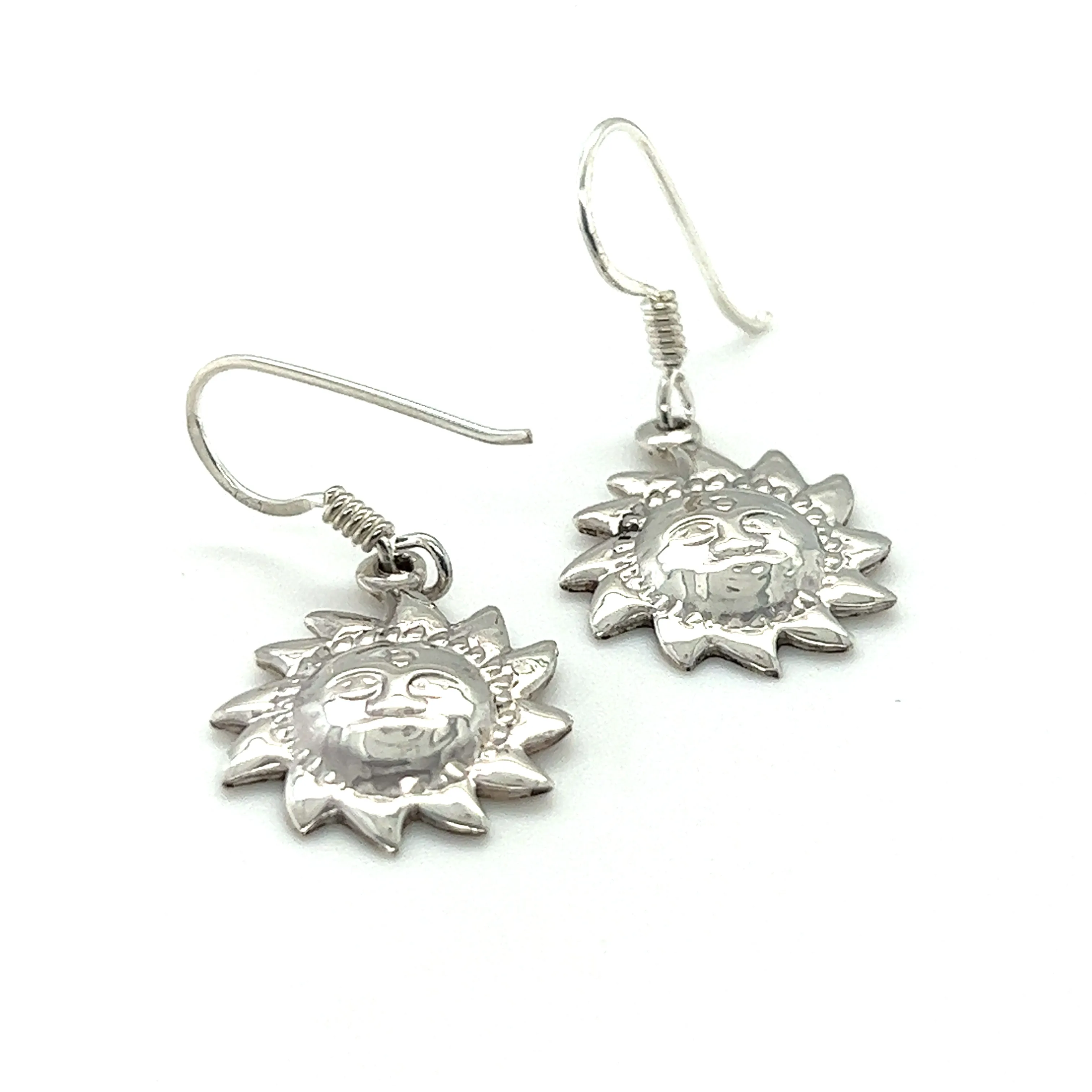 Sun with Face Earrings