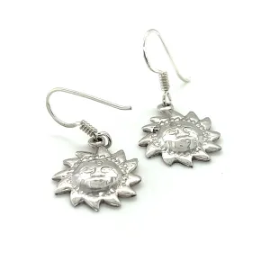 Sun with Face Earrings
