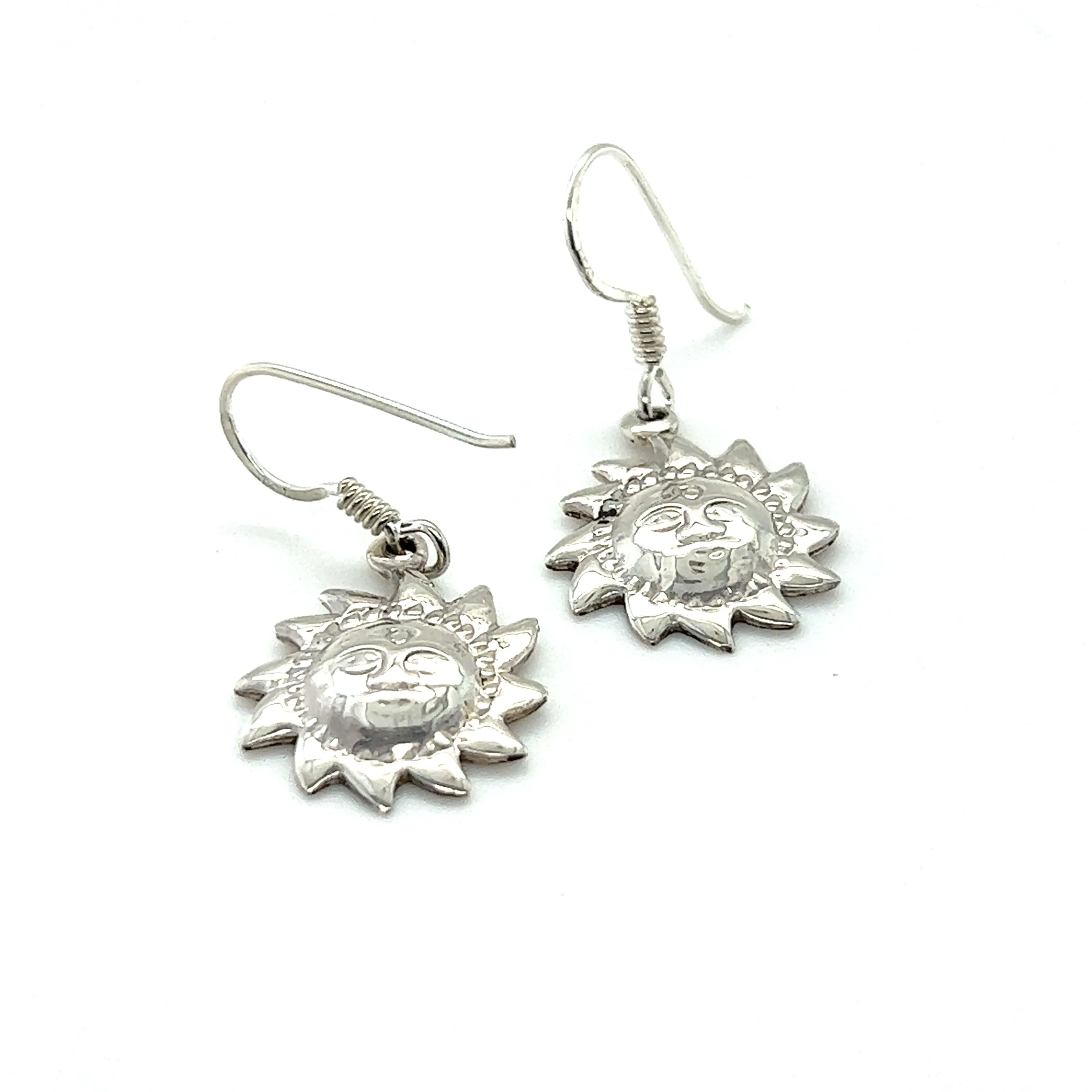 Sun with Face Earrings