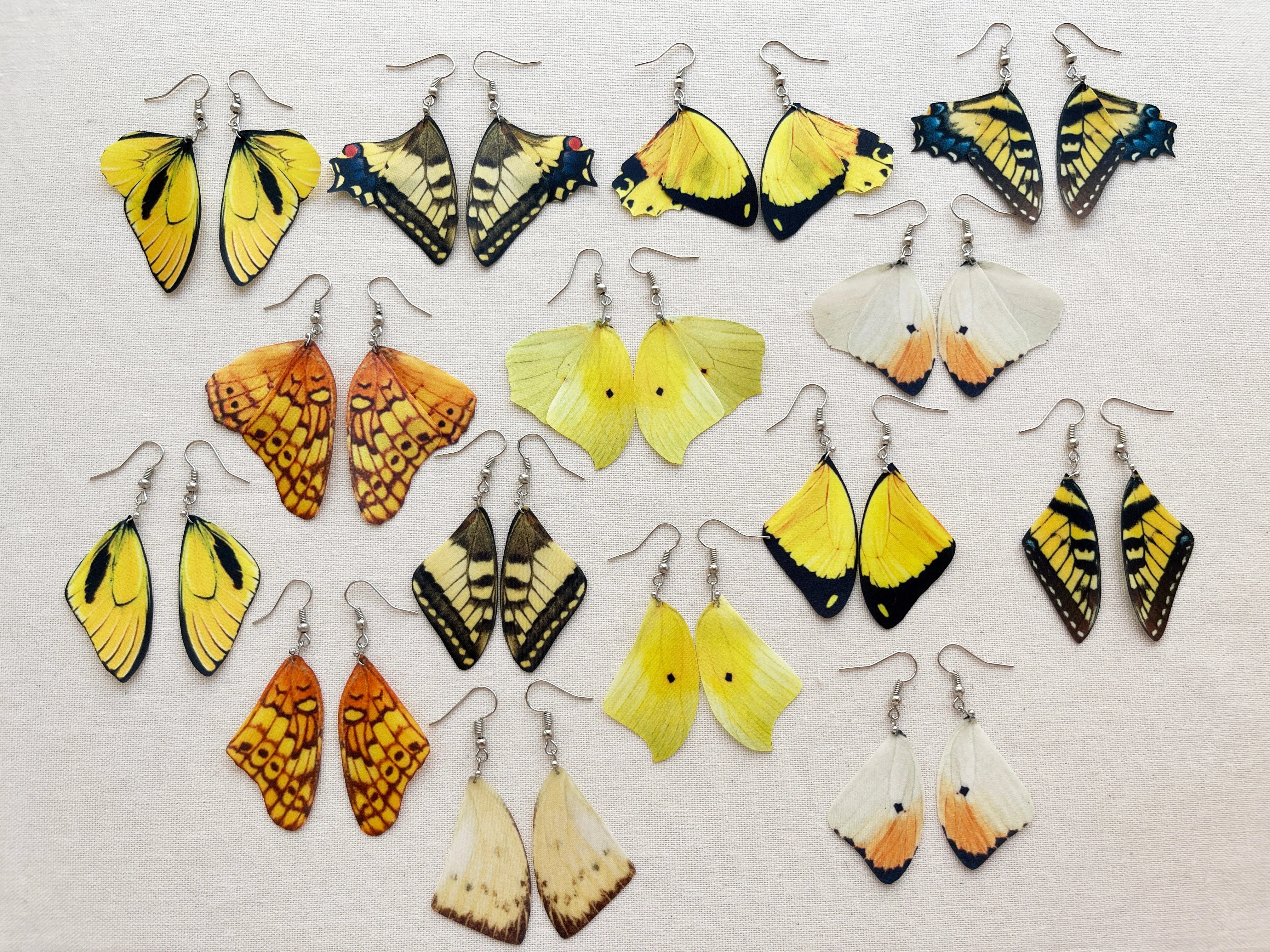 Swallowtail Butterfly Wing Earrings Lightweight and Drag Attention