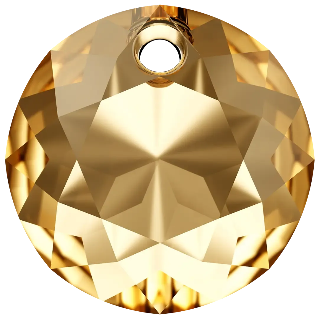 Swarovski Pendants Classic Cut (6430) Crystal Golden Shadow