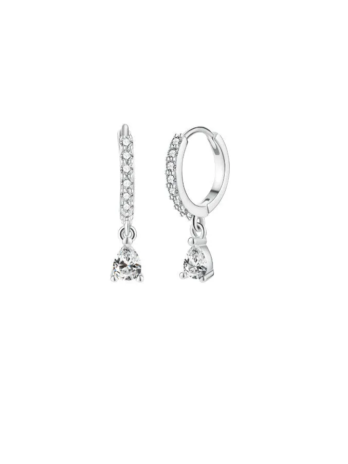 Teodora Huggie Tear Drop Earrings