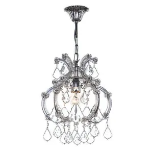 Teresa - 1 Bulb - Chrome - Pendeloque Clear