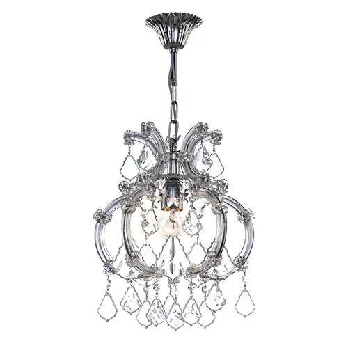 Teresa - 1 Bulb - Chrome - Pendeloque Clear