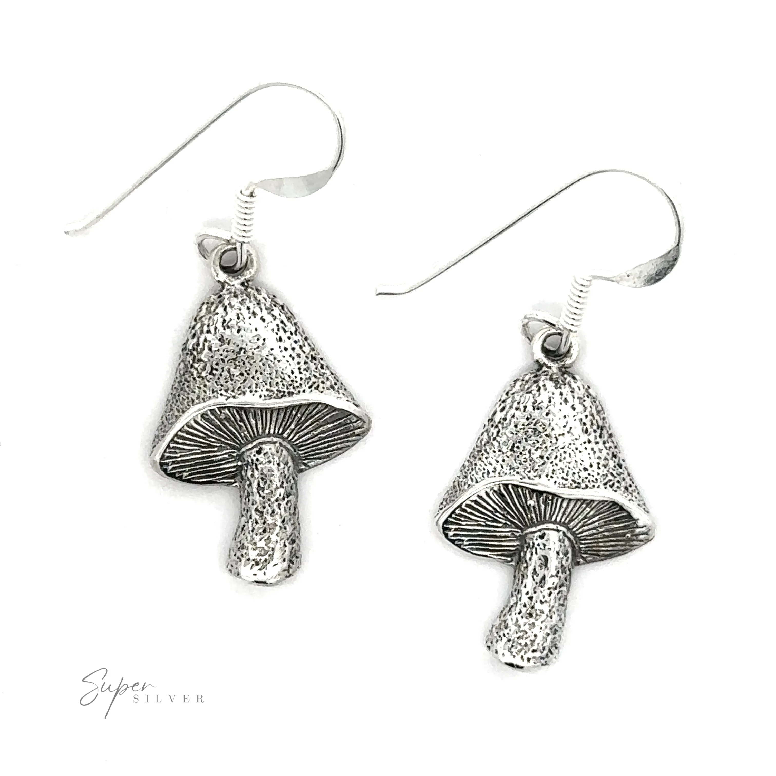 Textured Mushroom Earrings
