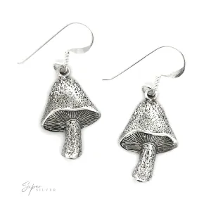 Textured Mushroom Earrings