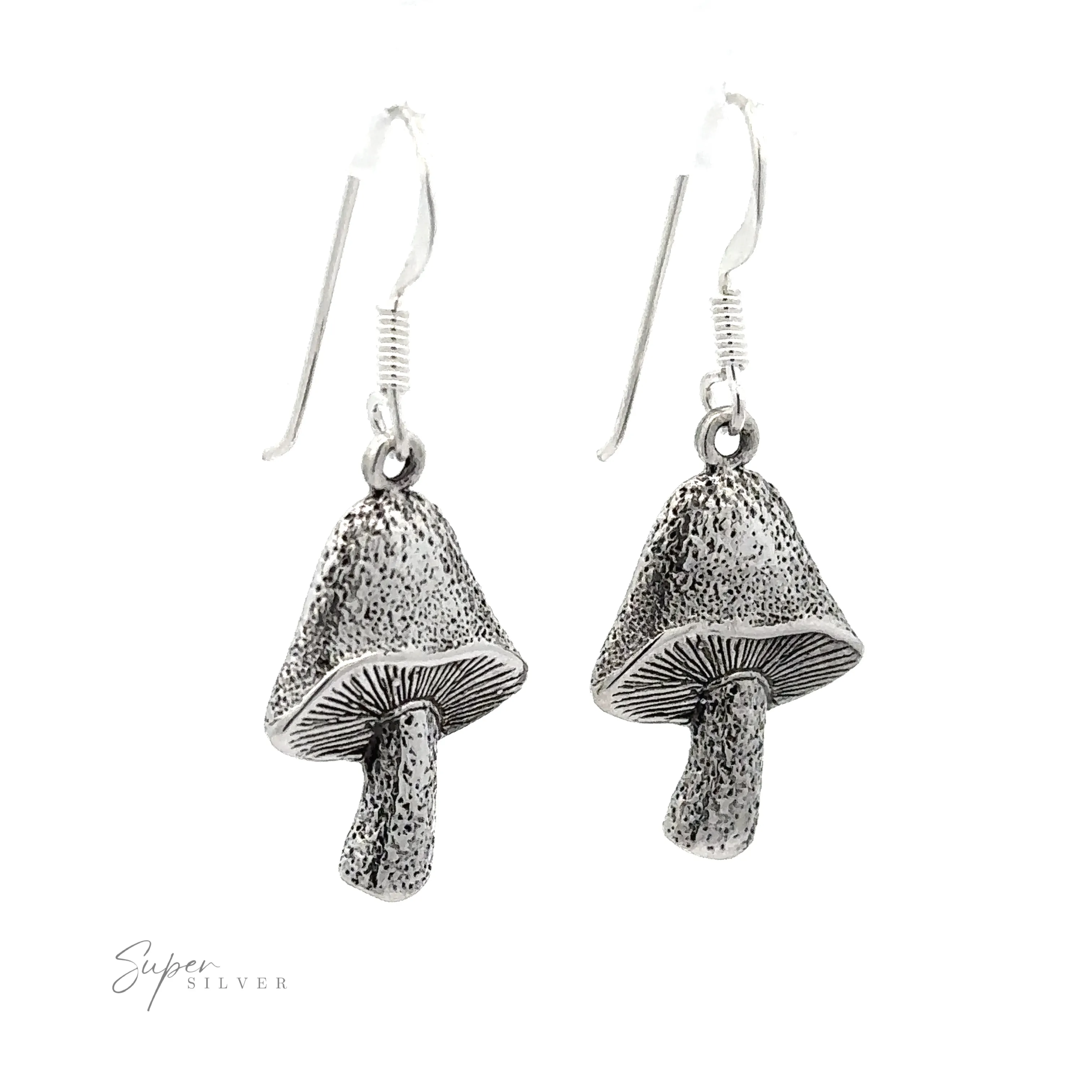 Textured Mushroom Earrings