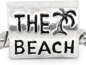 the Beach Charm Bead Spacer for Snake Chain Charm Bracelet