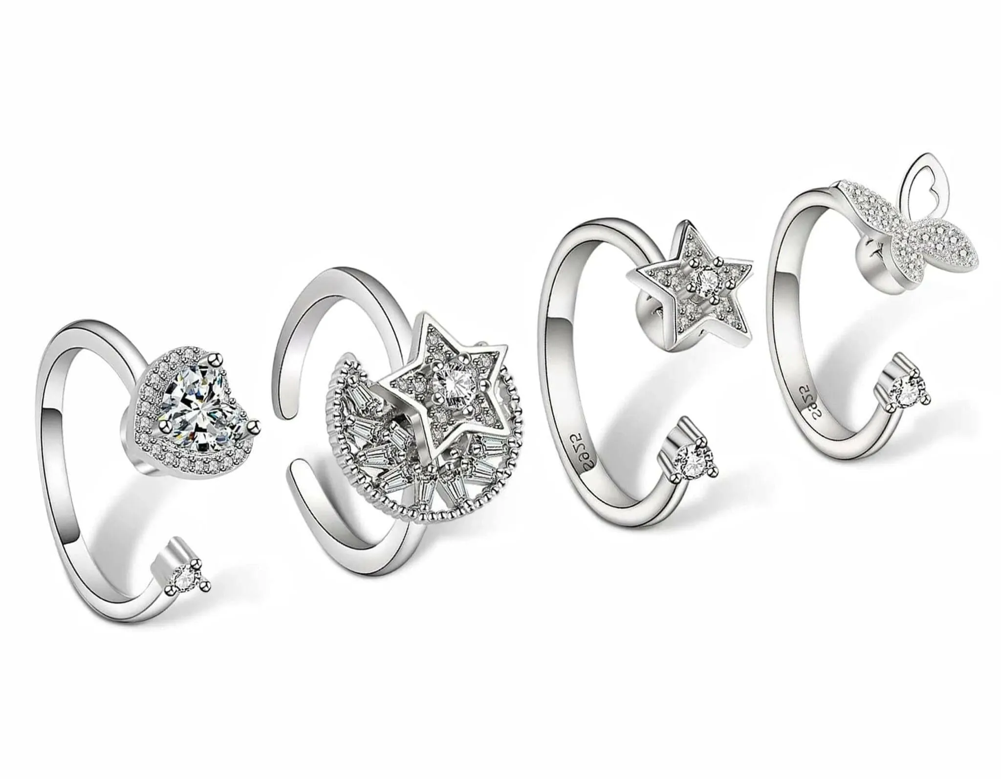 The Boho Chic Bundle - Fidget Spinner Rings