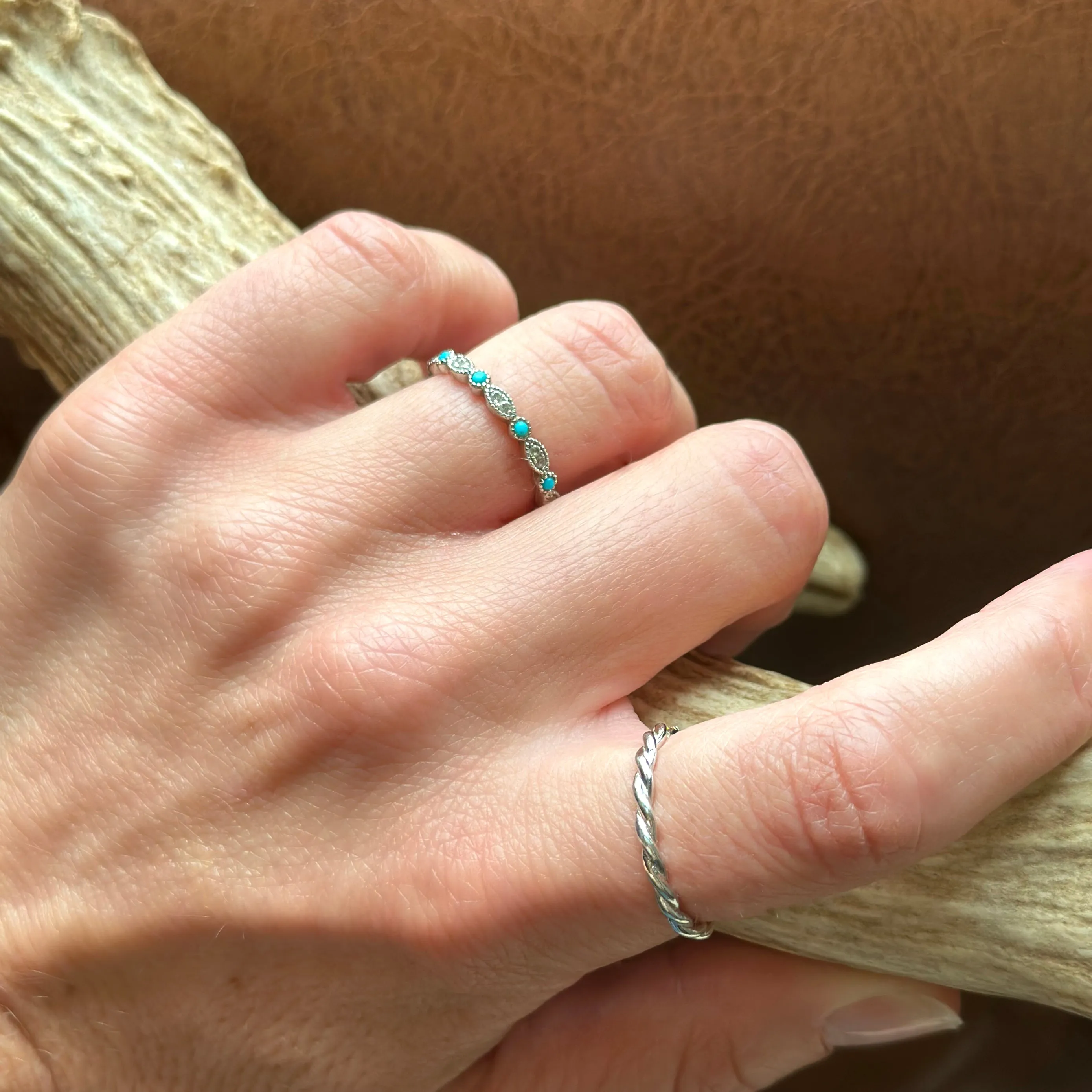 The Turquoise Vintage Stacking Band