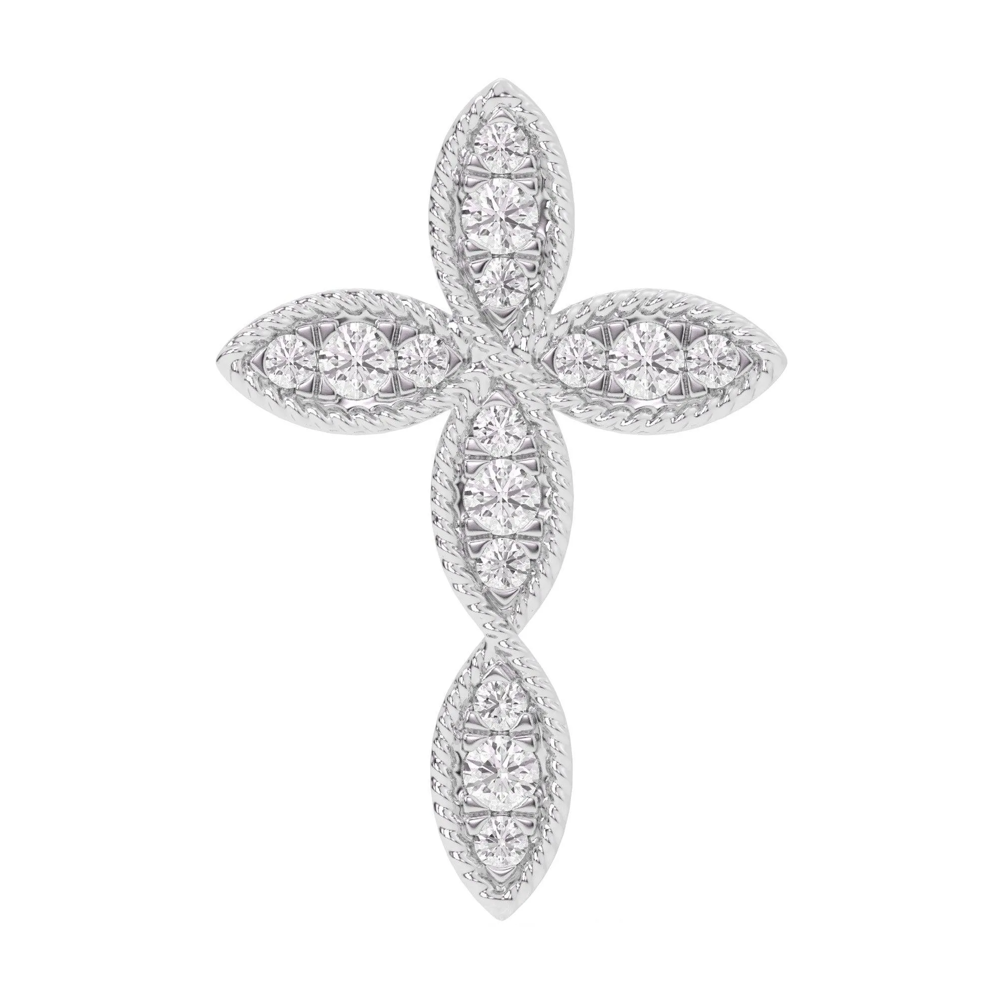Timeless Cross Pendant - 1/3 Ctw