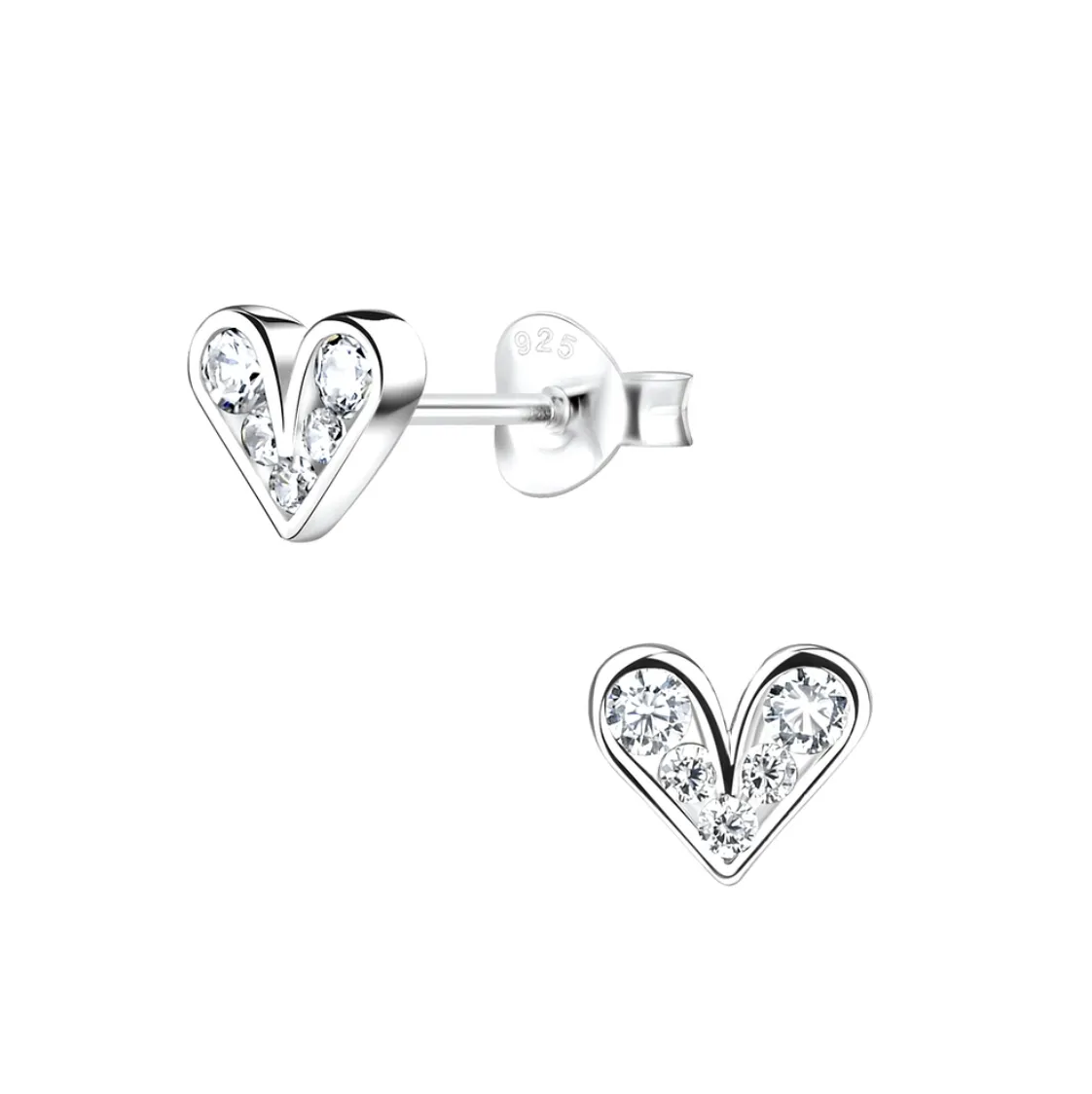 Tiny Heart Stud Earrings