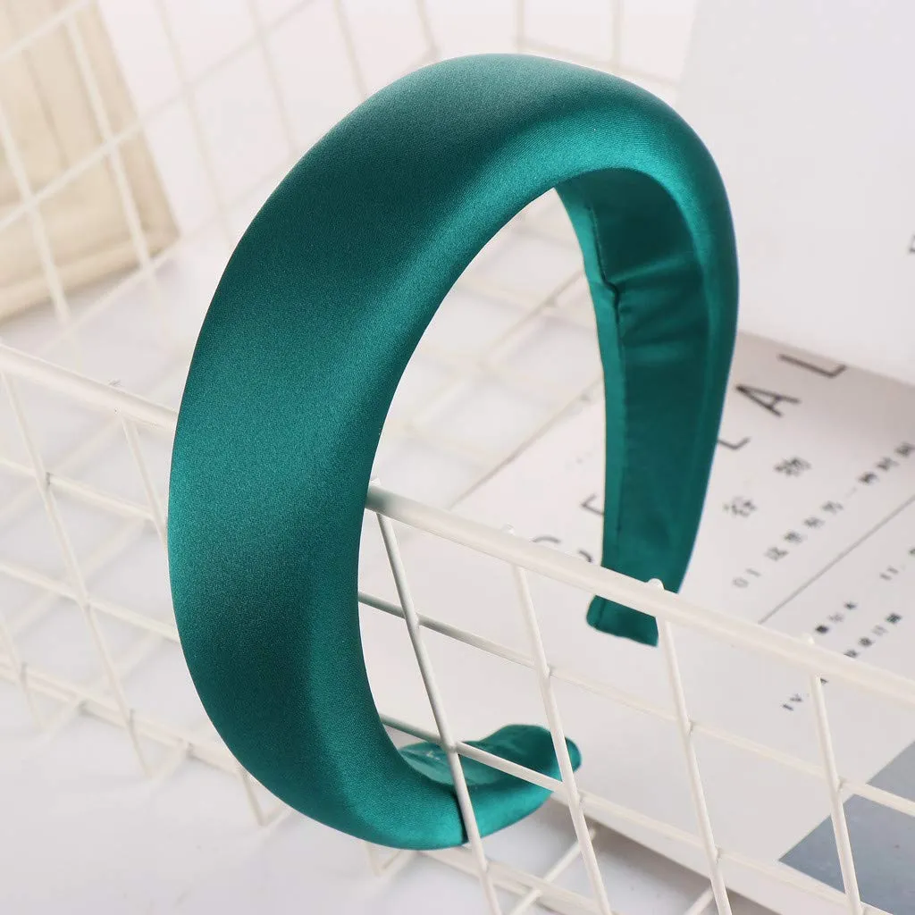 Turban Headbands for Women Beaded Hair Hoop Headband Elastic Rhinestone Hair Bands Hair Accessories for Daily Festival