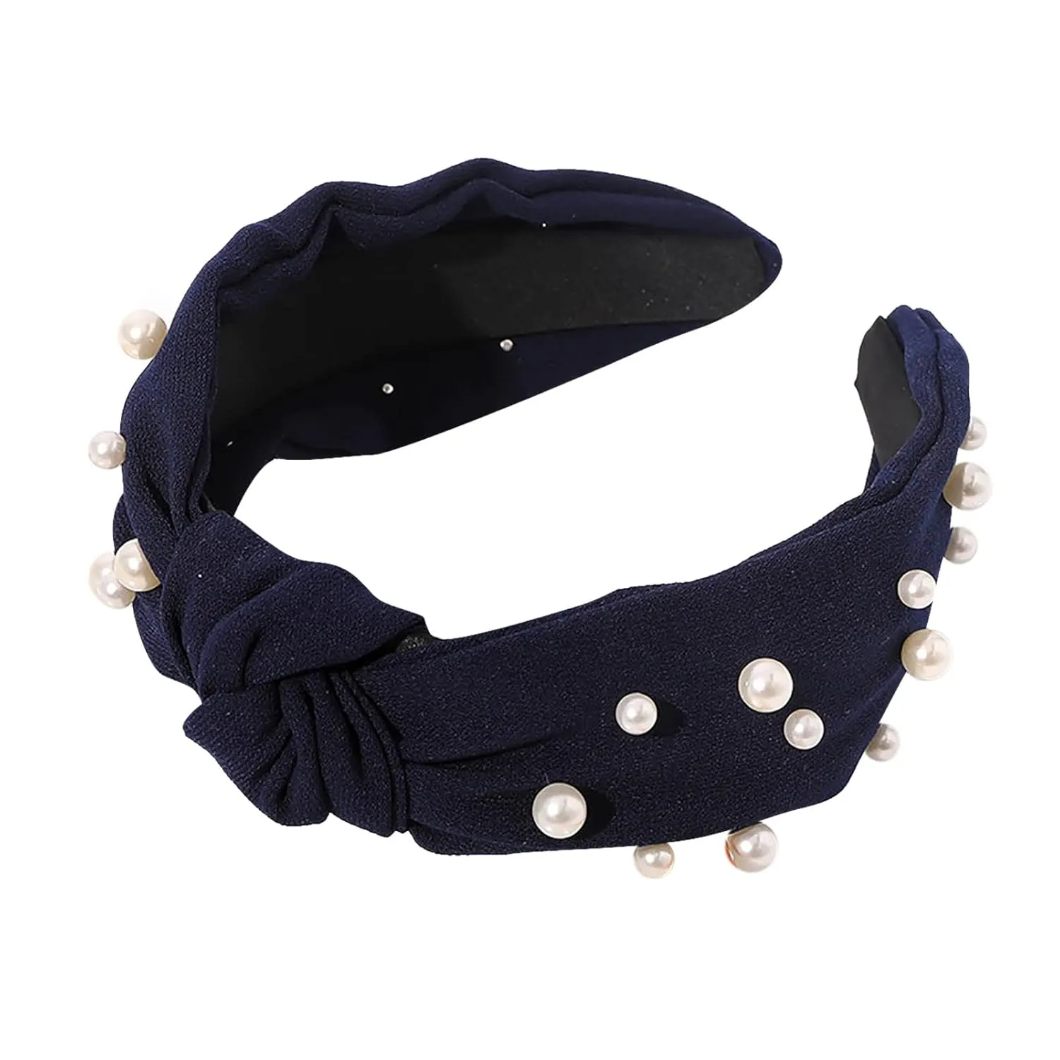 Turban Headbands for Women Vintage Flower Printed Headband Elastic Rhinestone Hair Bands Hair Accessories Jewelry