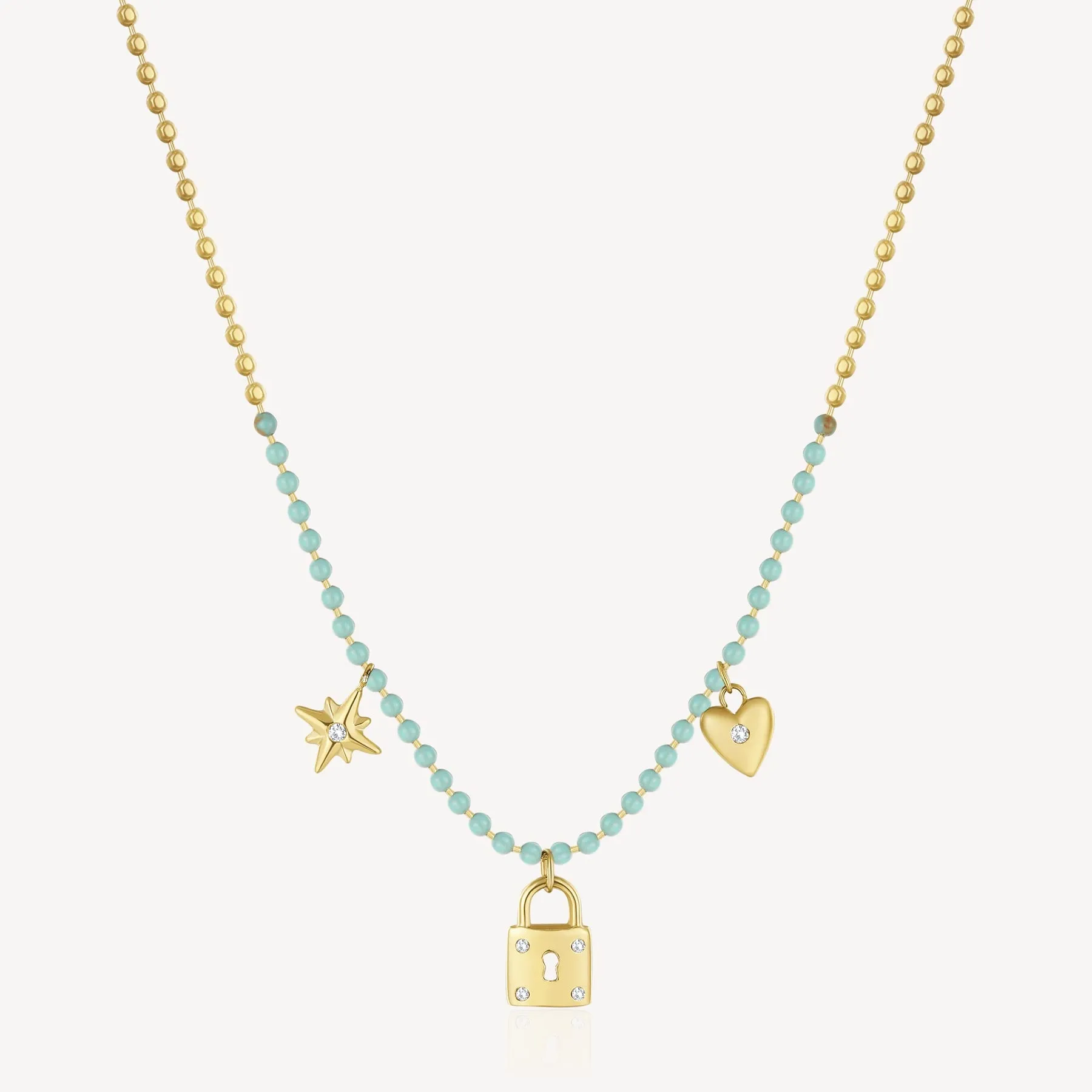 Turquoise Lock Necklace