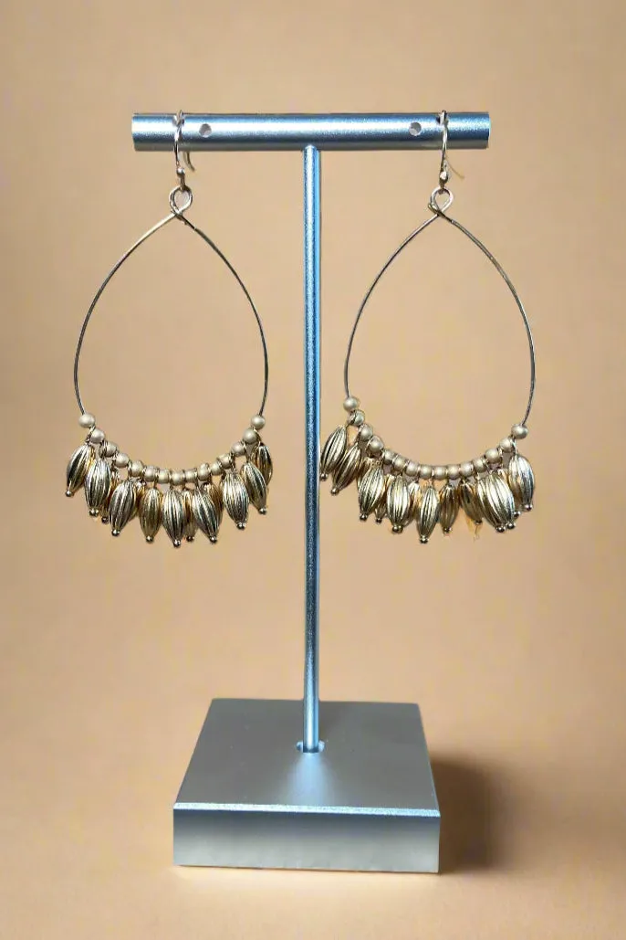 Vintage Fringe Earrings Gold