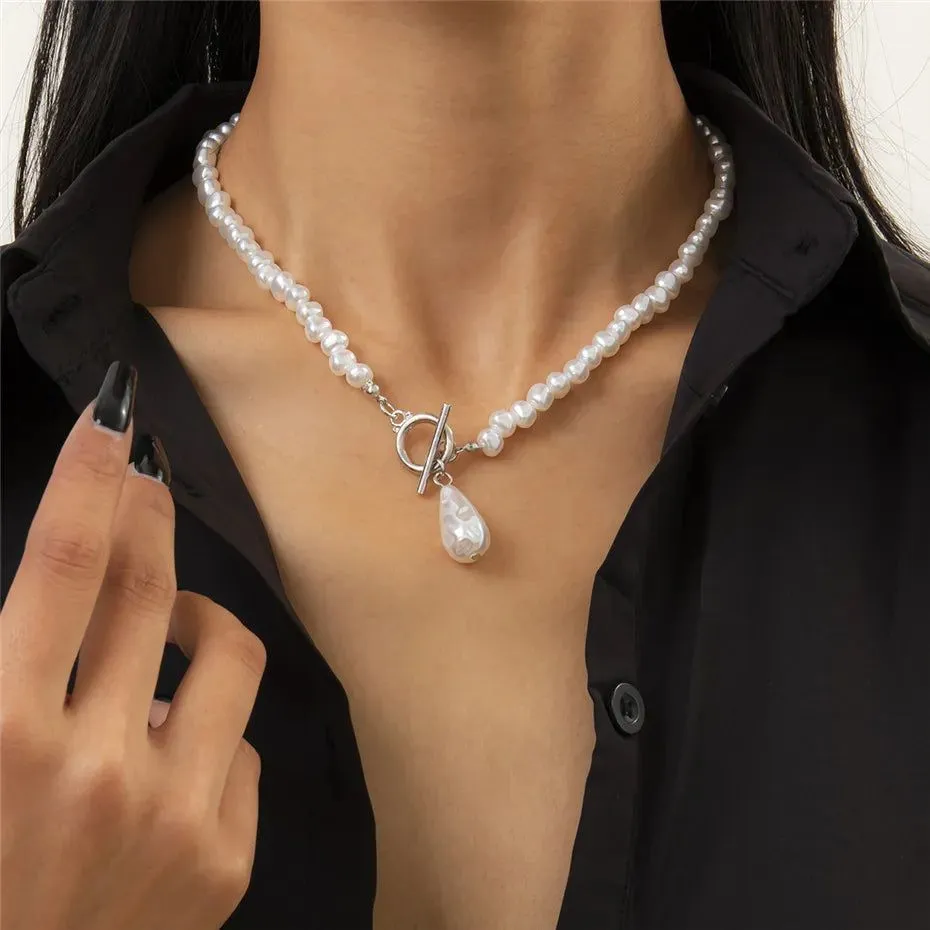 Vintage Pearl Heart Necklaces Collection