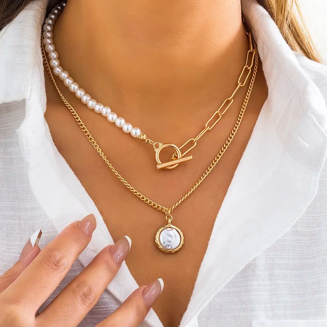 Vintage Pearl Heart Necklaces Collection